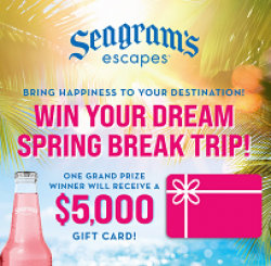 Seagrams Escapes Spring Break Sweeps prize ilustration