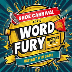Shoe Carnival April Word Fury Sweeps prize ilustration