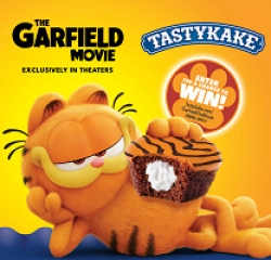 Tastycake Garfield Sweepstakes prize ilustration