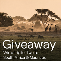 South Africa & Mauritius Sweepstakes prize ilustration