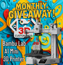 Bambu Lab A1 Mini 3D Printer Giveaway prize ilustration