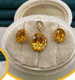 Citrine Pendant and Earring Set Giveaway prize ilustration