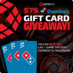$75 Domino's Pizza Giveaway prize ilustration