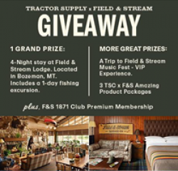 Tractor Supply x Field & Stream Giveaway prize ilustration