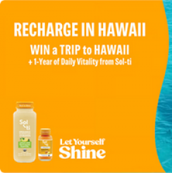 Sol-ti Let Yourself Shine Sweepstakes prize ilustration