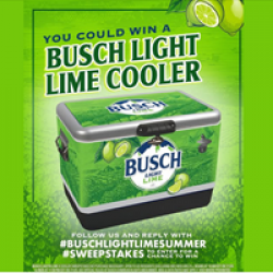 Busch Light Lime Cooler Sweepstakes prize ilustration