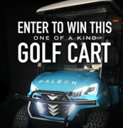 Long Drink Custom Golf Cart Sweepstakes prize ilustration