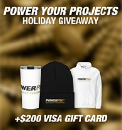 Power Your Projects Holiday Giveaway prize ilustration