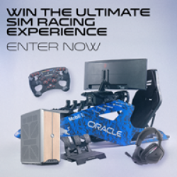 Oracle Red Bull Sim Racing Sweepstakes prize ilustration