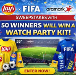 Lays x FIFA Sweepstakes with Aramark prize ilustration