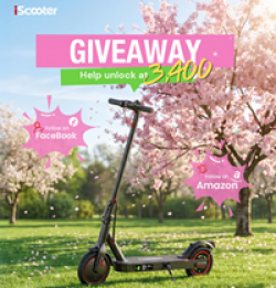 iScooter Road to 3.4K Giveaway prize ilustration