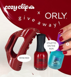Orly x Cozy Clip Giveaway prize ilustration