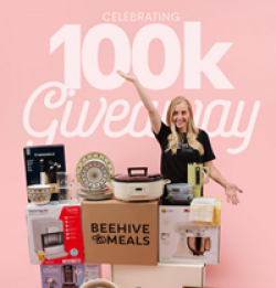 Beehive Meals 100K Followers Giveaway prize ilustration