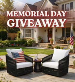 Overstock Memorial Day Giveaway prize ilustration