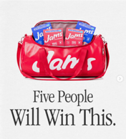 Jams Duffel Bag Giveaway prize ilustration