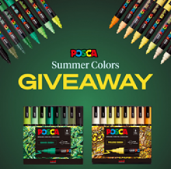 Posca Summer Colors Giveaway prize ilustration