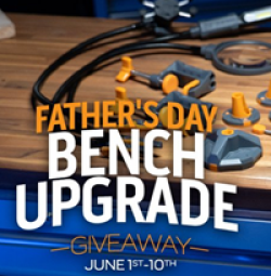 Fathers Day Bench Upgrade Giveaway prize ilustration