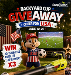 SnapFresh Leaf Blower Giveaway prize ilustration