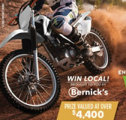 Kawasaki KLX 140R Dirt Bike Sweepstakes prize ilustration