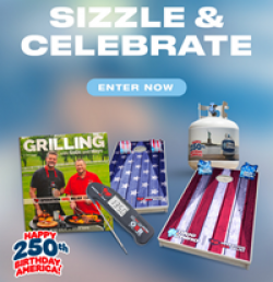 Blue Rhino Sizzle and Celebrate Sweepstakes prize ilustration