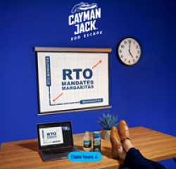 Cayman Jack EOD Escape Sweepstakes prize ilustration