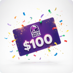 $100 Taco Bell Gift Card Giveaway prize ilustration